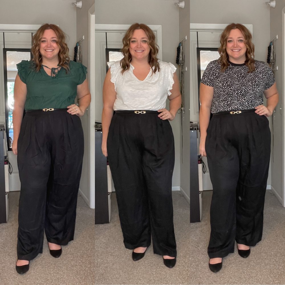 Wide Leg Trousers – Plus Size Work Wear – Tara Jane Style